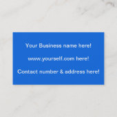 Computer-visitekaartje Visitekaartje (Achterkant)