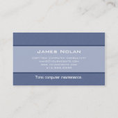 Computer Visitekaartjes Blauwe Abstracte hoek (Achterkant)