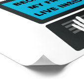 Computer Vrienden Grappige Poster (Hoek)