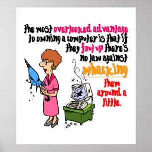 Computer Whacking is toegestaan (1) Poster
