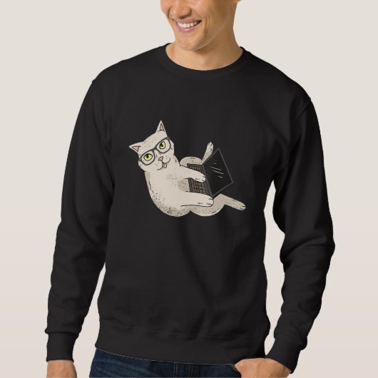 Computer Whisperer Cat IT Professionele Ingenieur Trui (Voorkant)