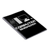 Computer Whisperer Funny Gamer IT Admin Programmer Notitieboek (Rechterzijde)