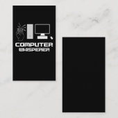 Computer Whisperer Funny Gamer IT Admin Programmer Visitekaartje (Voorkant / Achterkant)
