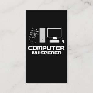 Computer Whisperer Funny Gamer IT Admin Programmer Visitekaartje