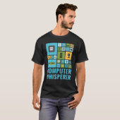 Computer Whisperer Funny IT-helpdesk voor technisc T-shirt (Voorkant volledig)