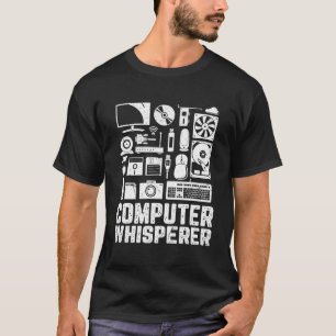 Computer Whisperer Funny Tech ondersteunt Nerds Ge T-shirt