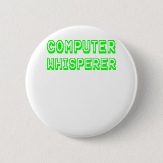Computer Whisperer Green Text Support Geek.pn Ronde Button 5,7 Cm