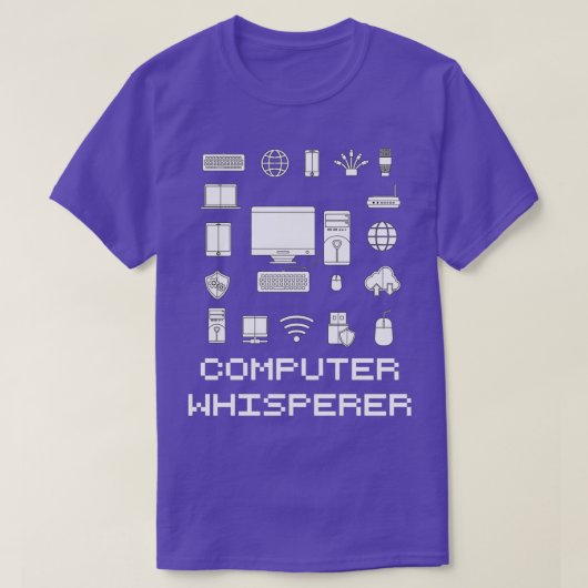 Computer Whisperer IT Technische ondersteuning Ner T-shirt (Design voorkant)