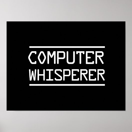 Computer Whisperer Poster (Voorkant)