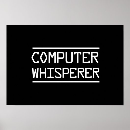 Computer Whisperer Poster (Voorkant)
