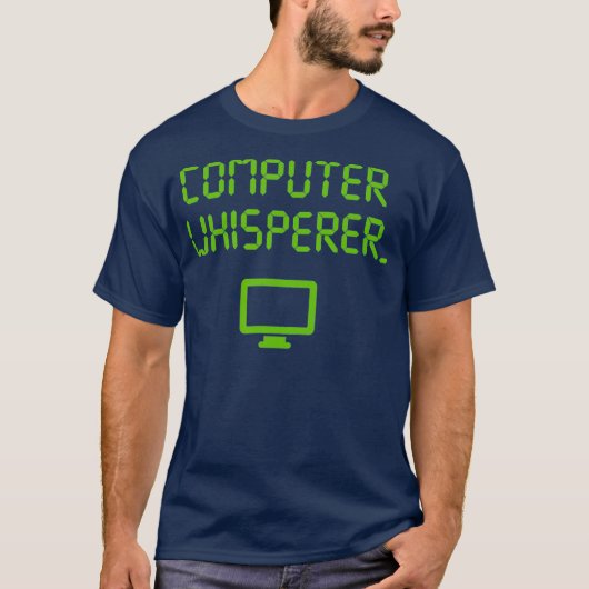 Computer Whisperer Shirt Technische ondersteuning (Voorkant)