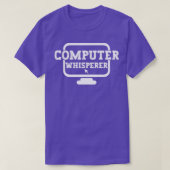 computer whisperer tech support nerds geek grappig t-shirt (Design voorkant)