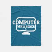Computer Whisperer Tech Suprt Nerds Geek Funny N  Fleece Deken (Voorkant)