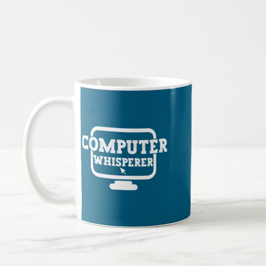 Computer Whisperer Tech Suprt Nerds Geek Funny N Koffiemok (Links)