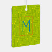 Computer Wiz INITIAAL Moederbord Modern Kleurrijk Metalen Ornament (Voorkant Rechts)
