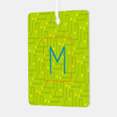 Computer Wiz INITIAAL Moederbord Modern Kleurrijk Metalen Ornament (Voorkant links)