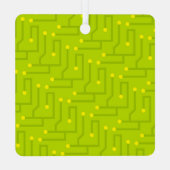 Computer Wiz INITIAAL Moederbord Modern Kleurrijk Metalen Ornament (Achterkant)