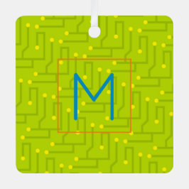 Computer Wiz INITIAAL Moederbord Modern Kleurrijk Metalen Ornament