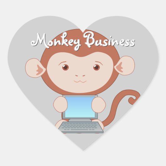 Computer Wizard Monkey Stickers (Voorkant)