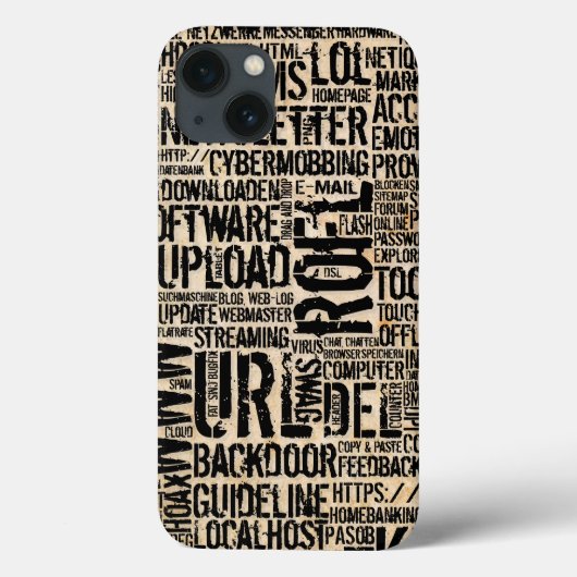Computer Woordenboek - vintage Case-Mate iPhone Case (Achterkant)