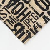 Computer Woordenboek - vintage Fleece Deken (Hoek)