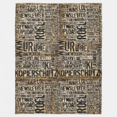 Computer Woordenboek - vintage Fleece Deken (Voorkant)