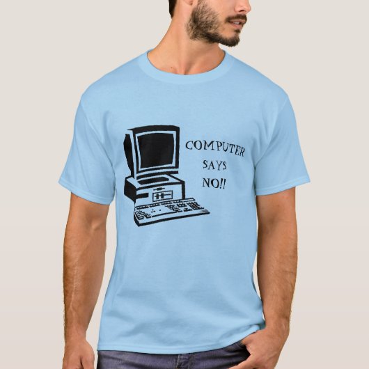 computer zegt geen klein groot - brittannië t-shirt (Voorkant)