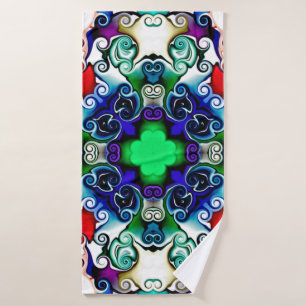 Computerafbeeldingen. Illustratie van een abstract Badhanddoek