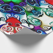 Computerafbeeldingen. Illustratie van een abstract Cadeaupapier (Hoek)