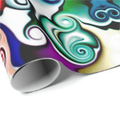 Computerafbeeldingen. Illustratie van een abstract Cadeaupapier (Rol Hoek)