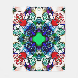 Computerafbeeldingen. Illustratie van een abstract Fleece Deken