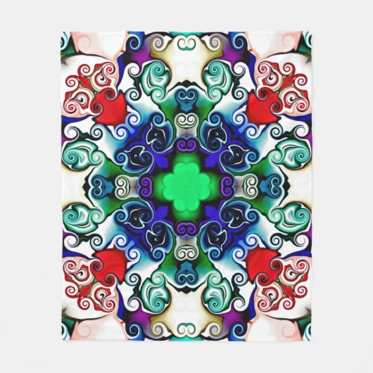 Computerafbeeldingen. Illustratie van een abstract Fleece Deken (Voorkant)