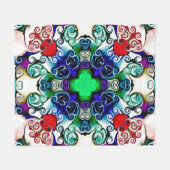 Computerafbeeldingen. Illustratie van een abstract Fleece Deken (Voorkant (Horizontaal))