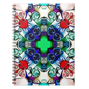 Computerafbeeldingen. Illustratie van een abstract Notitieboek