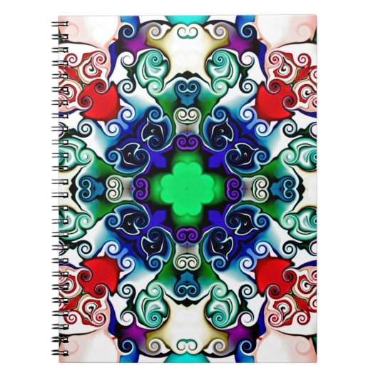 Computerafbeeldingen. Illustratie van een abstract Notitieboek (Voorkant)