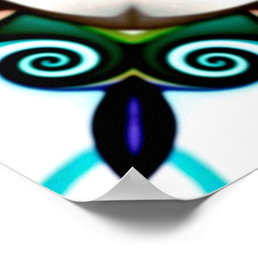 Computerafbeeldingen. Illustratie van een abstract Poster (Hoek)