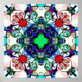 Computerafbeeldingen. Illustratie van een abstract Poster (Voorkant)