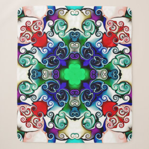 Computerafbeeldingen. Illustratie van een abstract Sherpa Deken