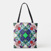 Computerafbeeldingen. Illustratie van een abstract Tote Bag (Achterkant)