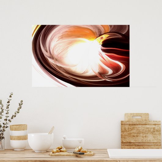 Computerafdrukken voor Abstract schilderen - Digit Poster (Keuken)