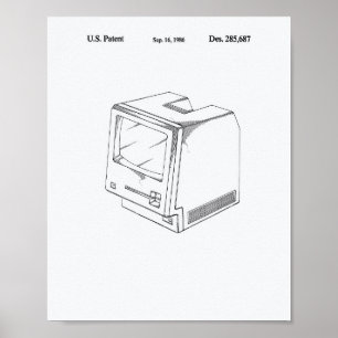 Computerartikel 1986 — Whitepaper over patenten Poster