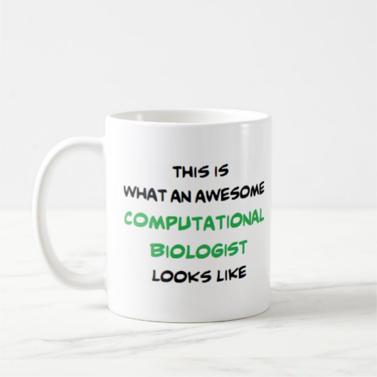 computerbioloog, geweldige koffiemok (Links)