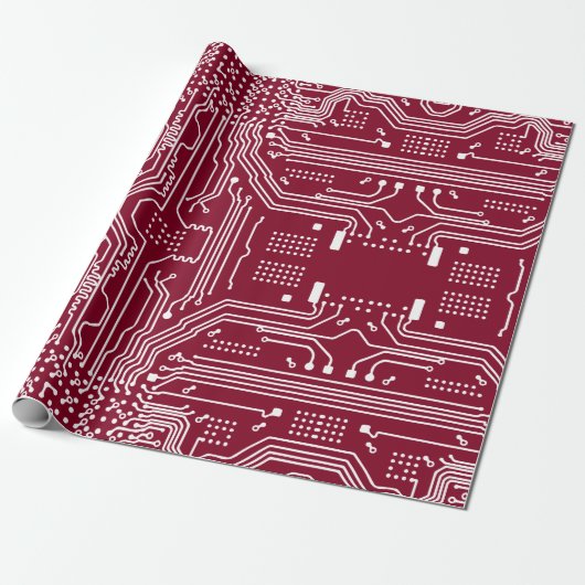 Computerbordpatroon Cadeaupapier (Uitgerold)