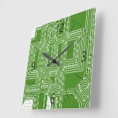 Computerbordpatroon Vierkante Klok (Hoek)