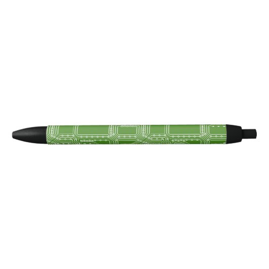 Computerbordpatroon Zwarte Inkt Pen (Voorkant)