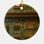 computerchip keramisch ornament (Voorkant)