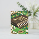 Computerchips Circuitboards Briefkaart (Staand voorkant)