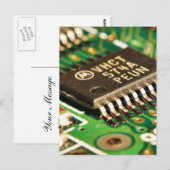 Computerchips Circuitboards Briefkaart (Voorkant / Achterkant)