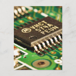 Computerchips Circuitboards Briefkaart