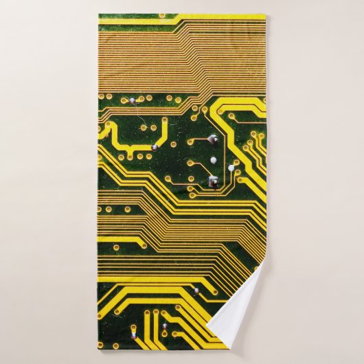 computercircuit-boardtelecommunicatie, abstract,a badhanddoek (Badhanddoek)